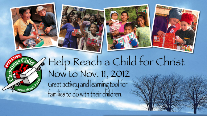 Operation Christmas Child Shoebox Deadline